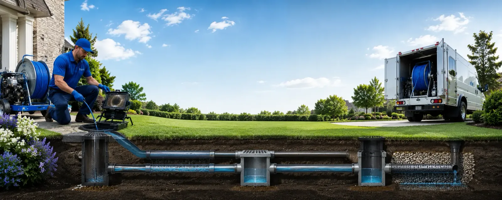 Outdoor drain cleaning information for Streamwood, IL
